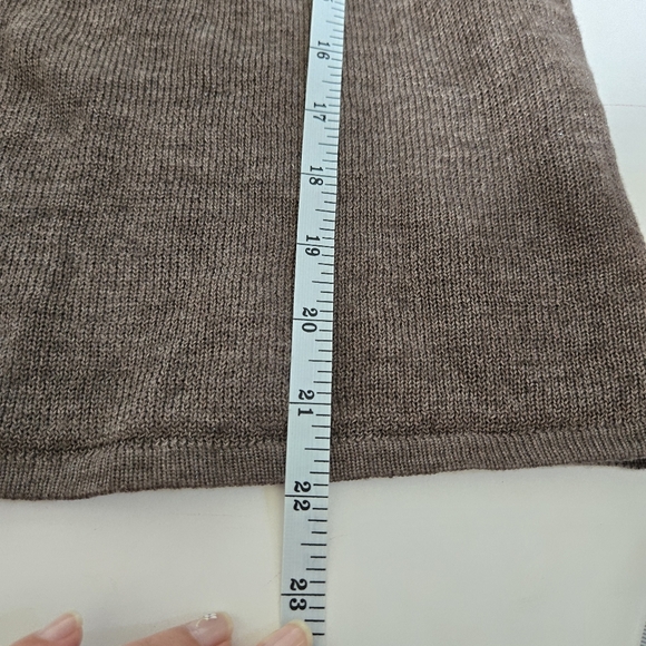 Lafayette 148 new york linen inox cotton blend knit tank top quiet luxury sz M/L - Picture 4 of 5